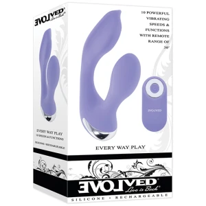 Evolved Every Way Play Remote Controlled Rabbit Vibrator - Lilac