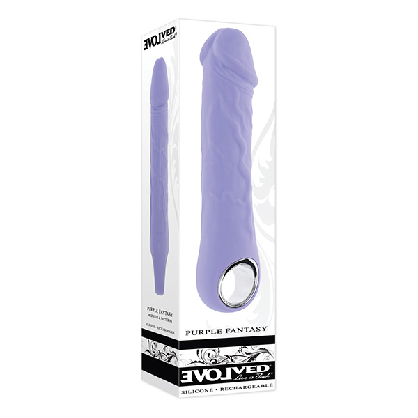 Evolved Purple Fantasy Realistic Vibrator - Purple