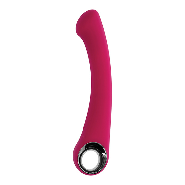 Evolved Pleasure Curve G-Spot Vibrator - Burgundy - Image 3