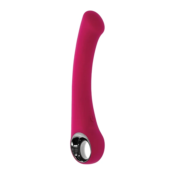 Evolved Pleasure Curve G-Spot Vibrator - Burgundy - Image 5