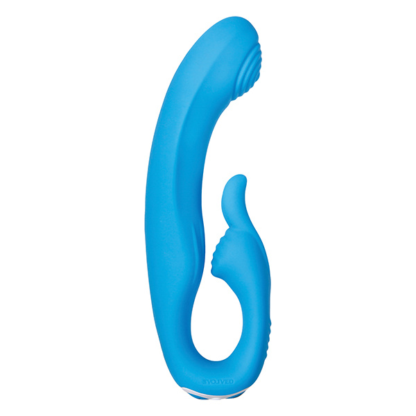 Evolved Sea Breeze Bunny Rechargeable Dual Stim - Blue - Image 4