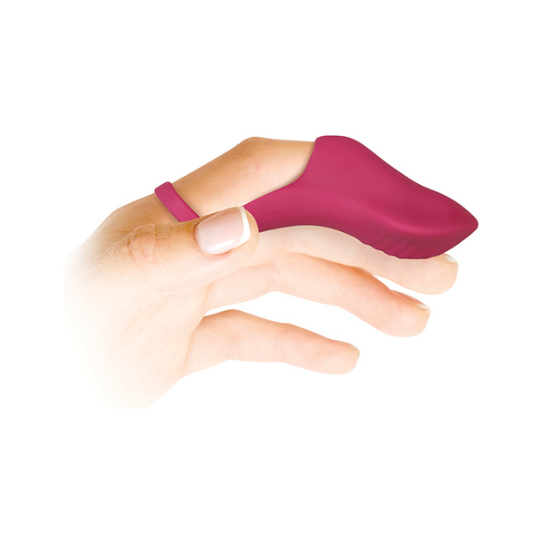 Evolved Frisky Finger Rechargeable Bullet - Burgundy - Image 4