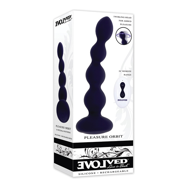 Purple Pleasure Orbit Remote Controlled Anal Vibe - Purple