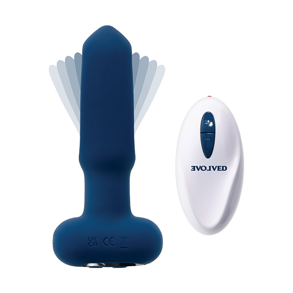 Evolved The Flapper Remote Controlled Clit Tickler & Vibrator - Blue - Image 5