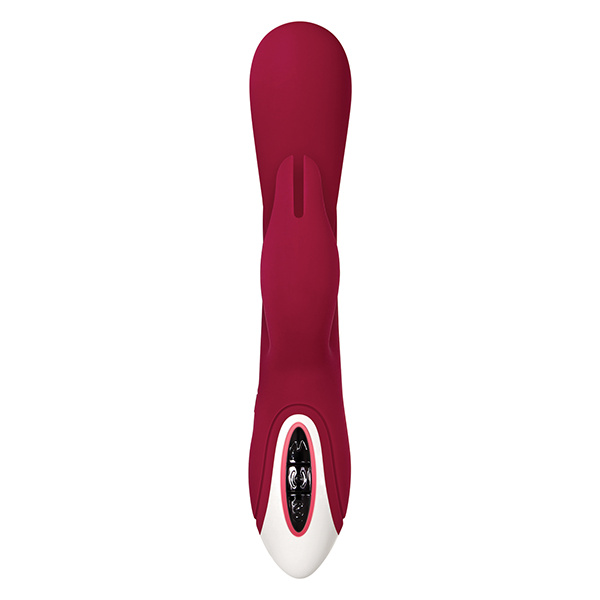 Evolved Inflatable Bunny Dual Stim Rechargeable - Burgundy - Image 2