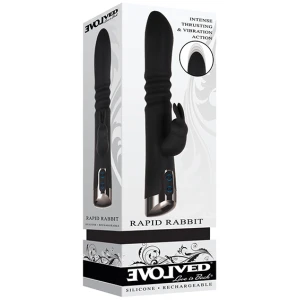 Evolved Rapid Rabbit Thrusting Dual Vibe - Black