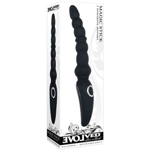 Evolved Magic Stick Beaded Vibrator - Black