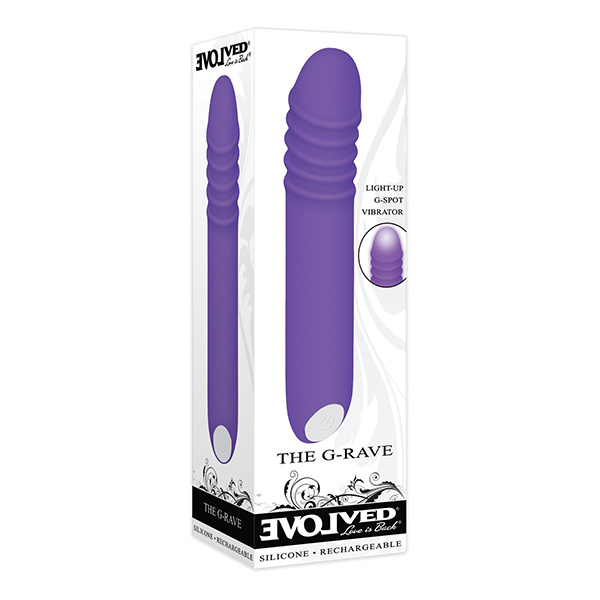 Evolved The G-Rave Light Up Vibrator - Purple