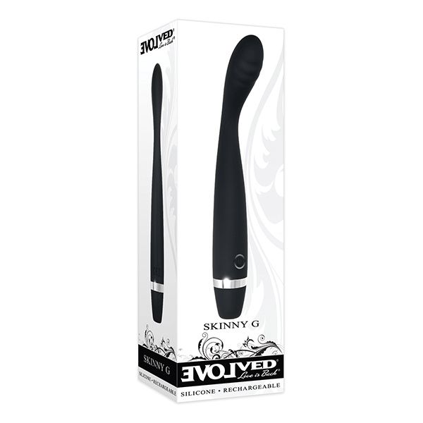 Evolved Skinny G  Silicone G Spot Vibrator - Black