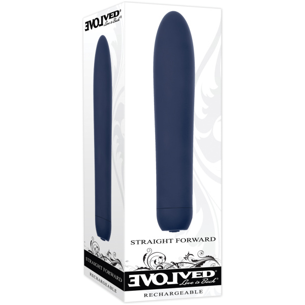 Evolved Straight Forward Vibrator - Blue