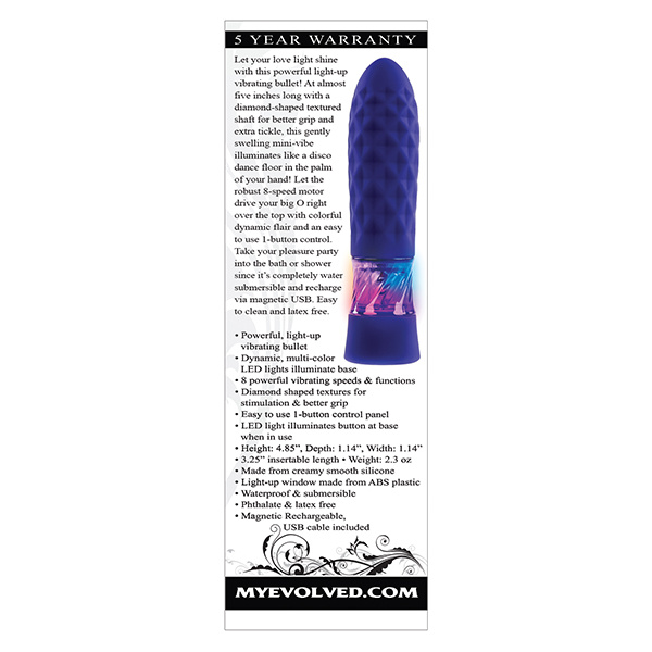 Evolved Raver Light Up Bullet - Purple - Image 2