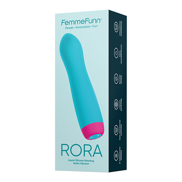 Femme Funn Rora Rotating Bullet - Turquoise