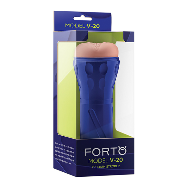 Forto Model V-20 Hard-Side Vagina Masturbator - Light