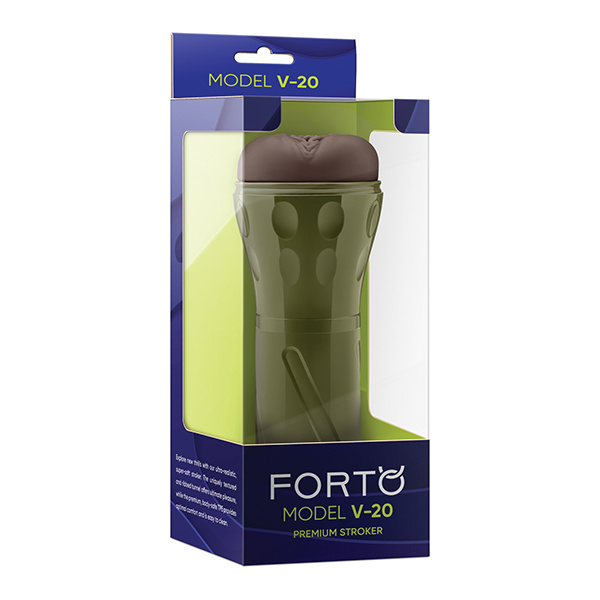 Forto Model V-20 Hard-Side Vagina Masturbator - Dark
