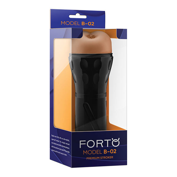 Forto Model B-02 Hard-Skin Ass Masturbator - Tan