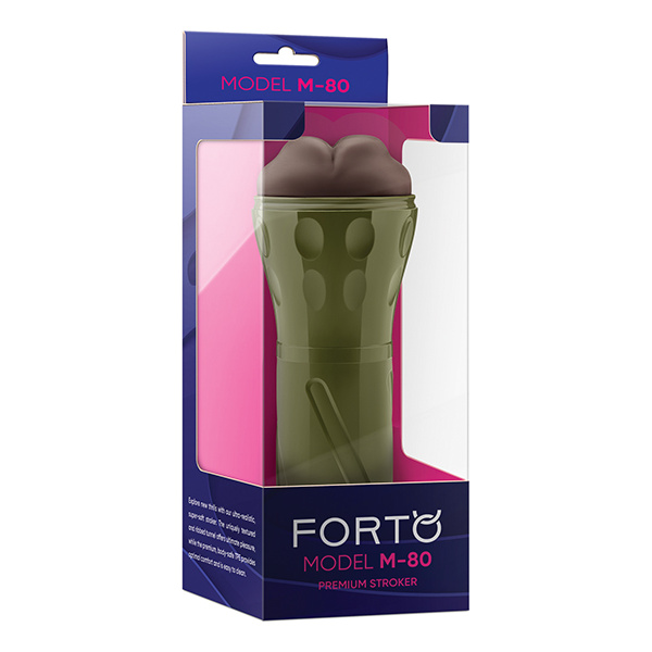 Forto Model M-80 Hard-Side Mouth Masturbator - Dark