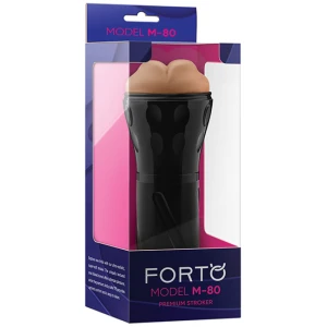 Forto Model M-80 Hard-Side Mouth Masturbator - Tan