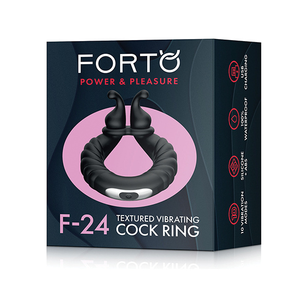 Forto F-24 Textured Vibrating Cock Ring