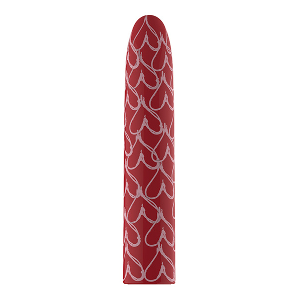 Luv Inc. Graffiti Heart Bullet - Red - Image 3
