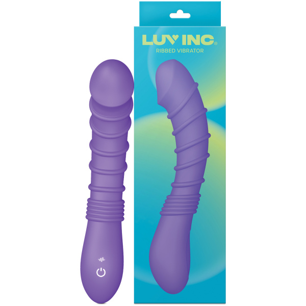 Luv Inc. Ribbed G-Spot Vibrator - Purple