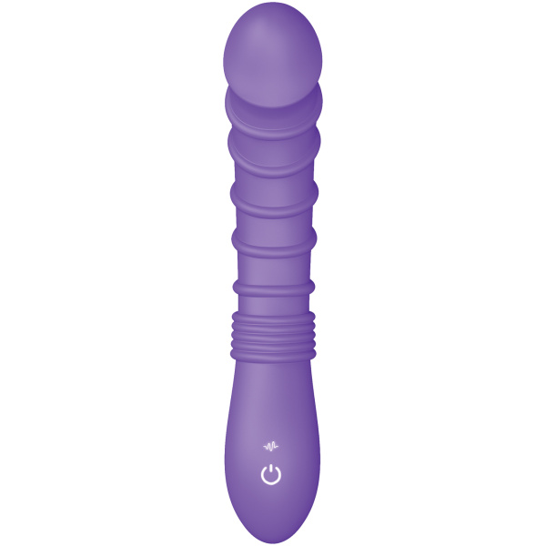 Luv Inc. Ribbed G-Spot Vibrator - Purple - Image 3