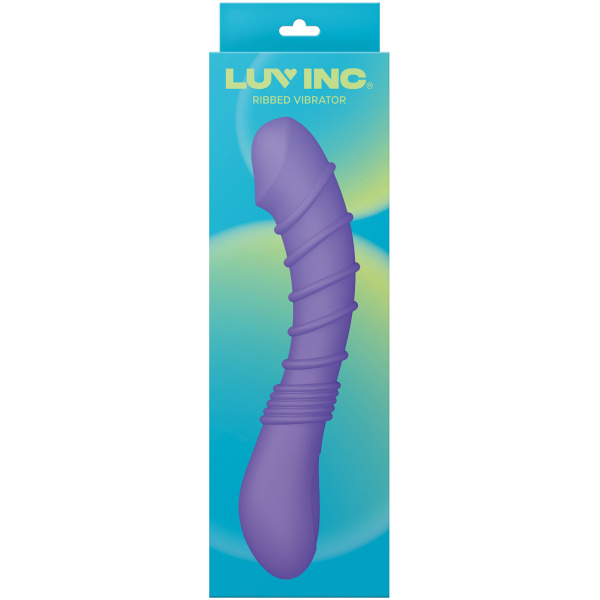 Luv Inc. Ribbed G-Spot Vibrator - Purple - Image 4