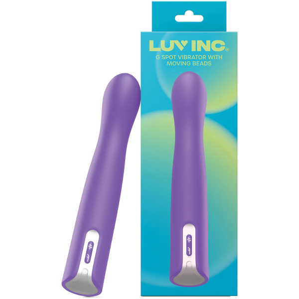 Luv Inc. G-Spot Vibrator w-Moving Beads - Purple