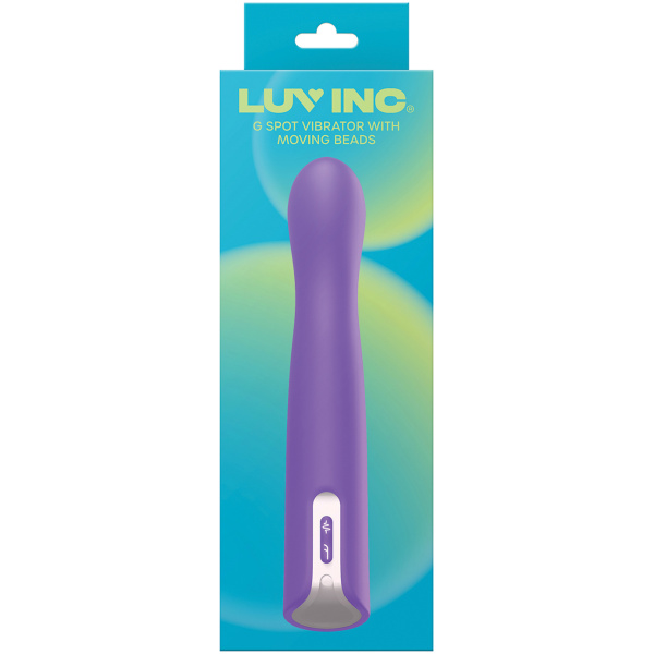 Luv Inc. G-Spot Vibrator w-Moving Beads - Purple - Image 5