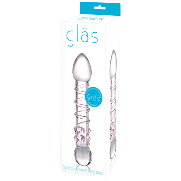 Glas Spiral Staircase Full Tip Glass Dildo