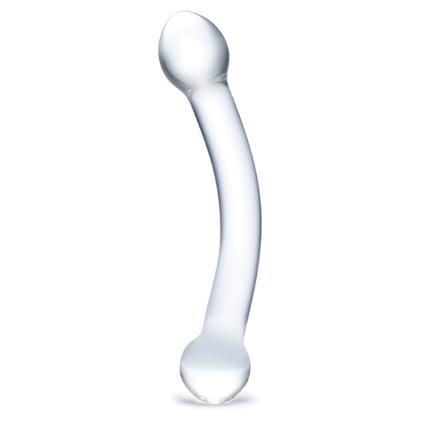 Glas 7" Curved Glass G Spot Stimulator - Clear - Image 2