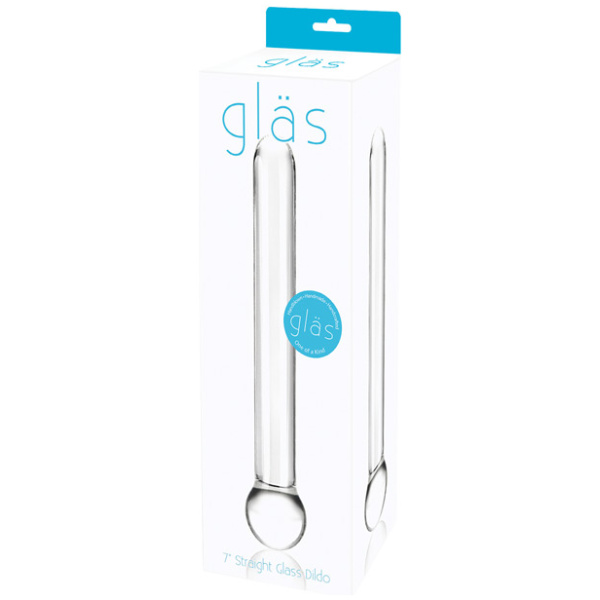 Glas 7" Straight Glass Dildo - Clear