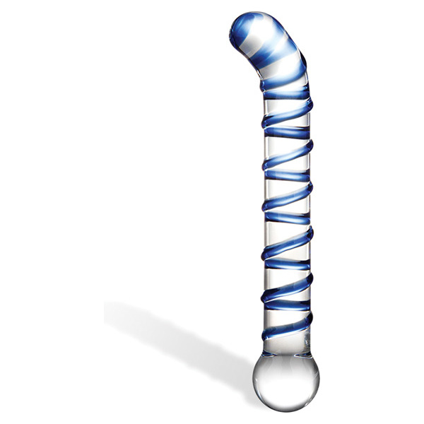 Glas Mr. Swirly 6.5" G-Spot Glass Dildo - Image 2