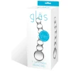 Glas 5" Curved Glass Beaded Dildo