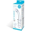 Glas 8" Ribbed G-Spot Glass Dildo