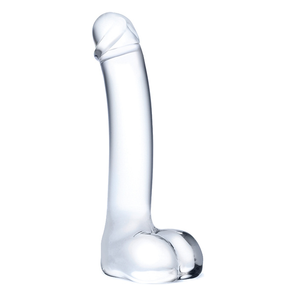 Glas 7" Realistic Curved Glass G-Spot Dildo - Image 2