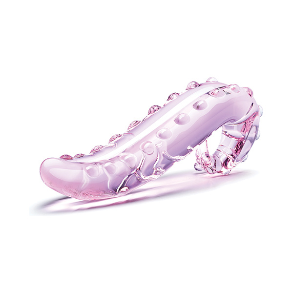 Glas 6" Lick-it Glass Dildo - Pink - Image 4