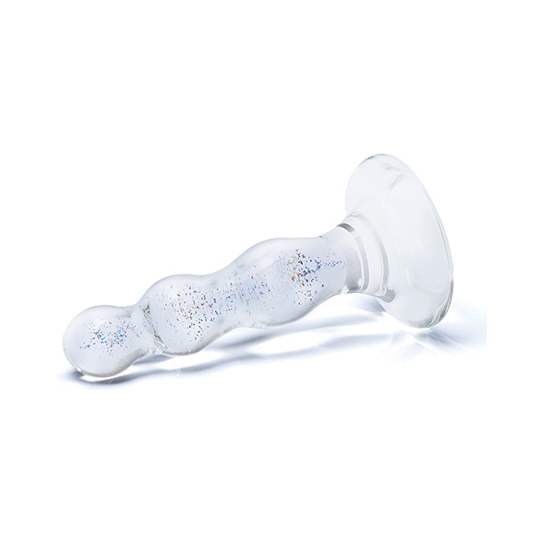 Glas Triple Play Beaded Butt Plug - Clear - Image 4