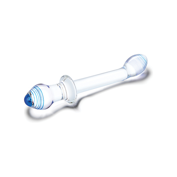 Glas 9.5" Double Play Dual Ended Dildo - Clear - Image 4