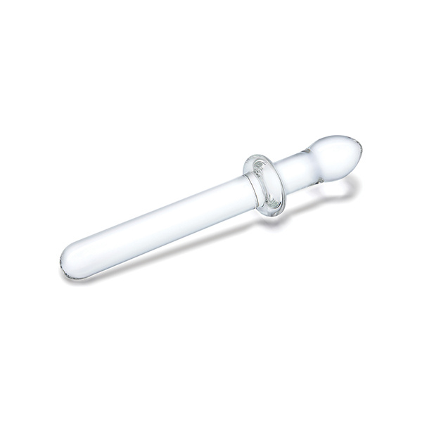 Glas 9.25" Classic Smooth Dual Ended Dildo - Clear - Image 3