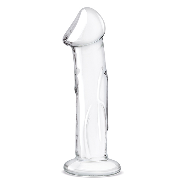 Glas 6" Dildo w-Veins & Flat Base - Image 4