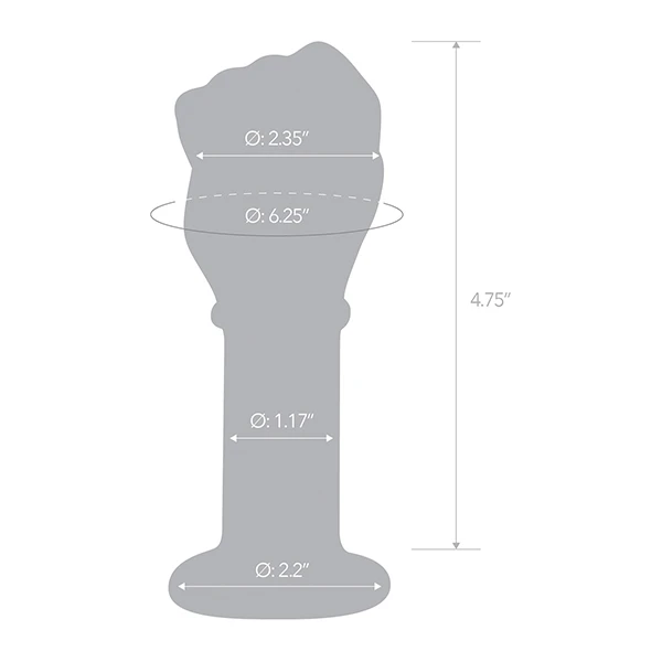 Glas 5" Fist Butt Plug - Image 3
