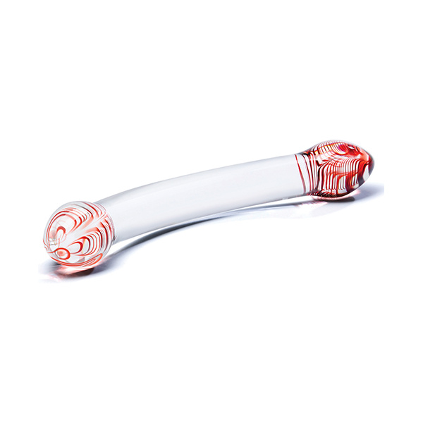 Glas Red Head Double Glass Dildo - Image 2