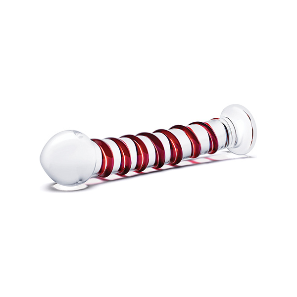 Glas 10" Mr. Swirly Dildo - Red - Image 2