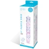 Glas 9" Purple Rose Nubby Glass Dildo - Purple-Pink