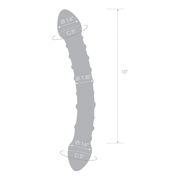 Glas 12" Double Trouble Dildo - Image 3