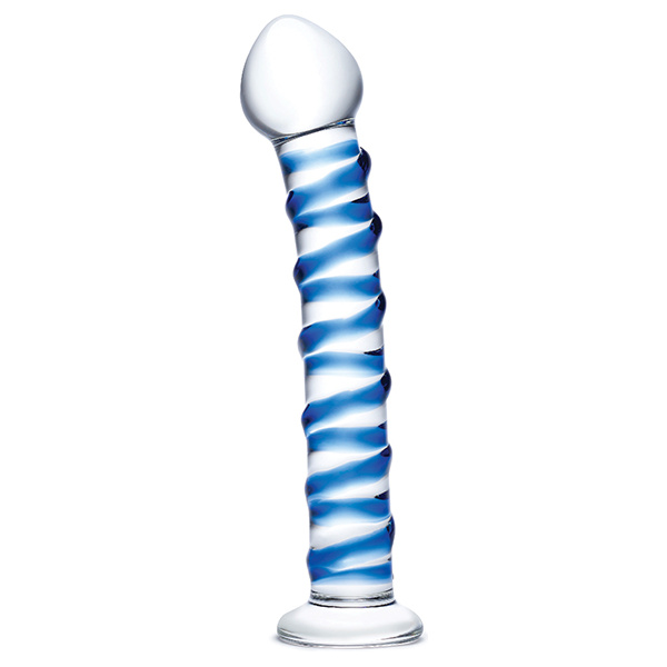 Glas Spiral Glass Dildo - Blue - Image 2