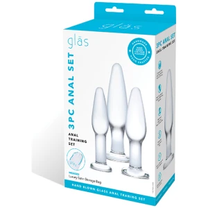 Glas 3 pc Glass Anal Training Kit