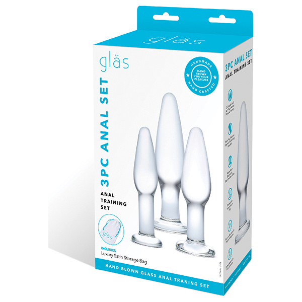 Glas 3 pc Glass Anal Training Kit