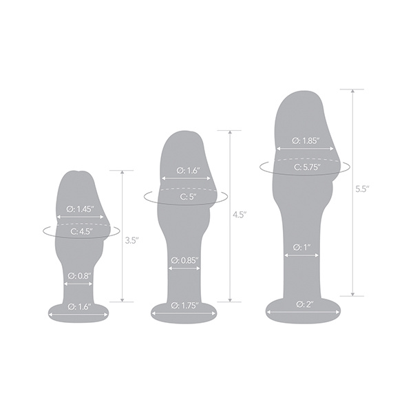 Glas Helmet Head Anal Training Kit - Set of 3 - Image 3