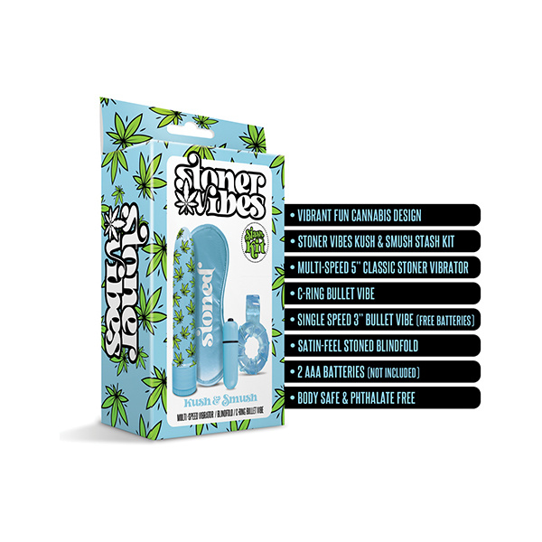 Stoner Vibes Kush & Smush Stash Kit - Blue - Image 3